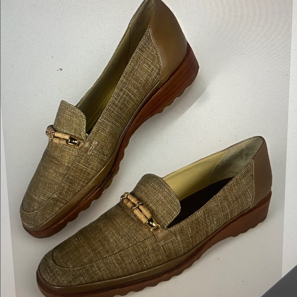 Rangoni NEW without box coated linen loafer sz 10